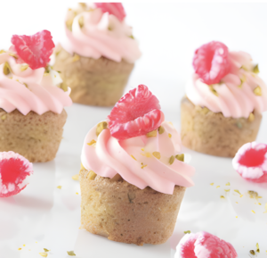 financier pistache framboise