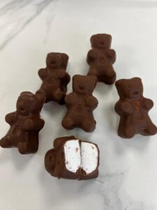 oursons guimauve en chocolat au lait