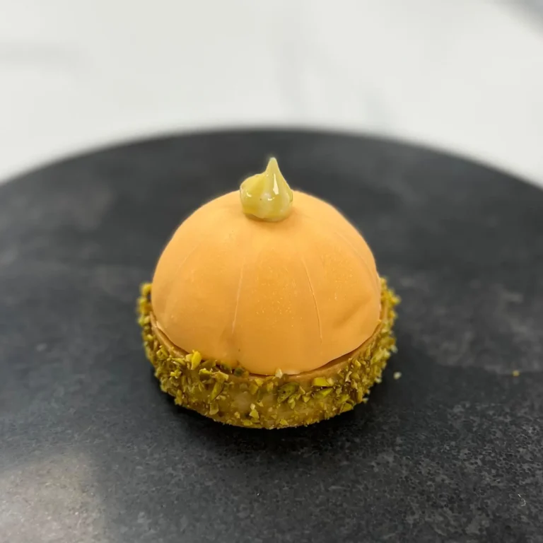 citrouille halloween entremets trompe l'oeil réalisé par Candice Basso