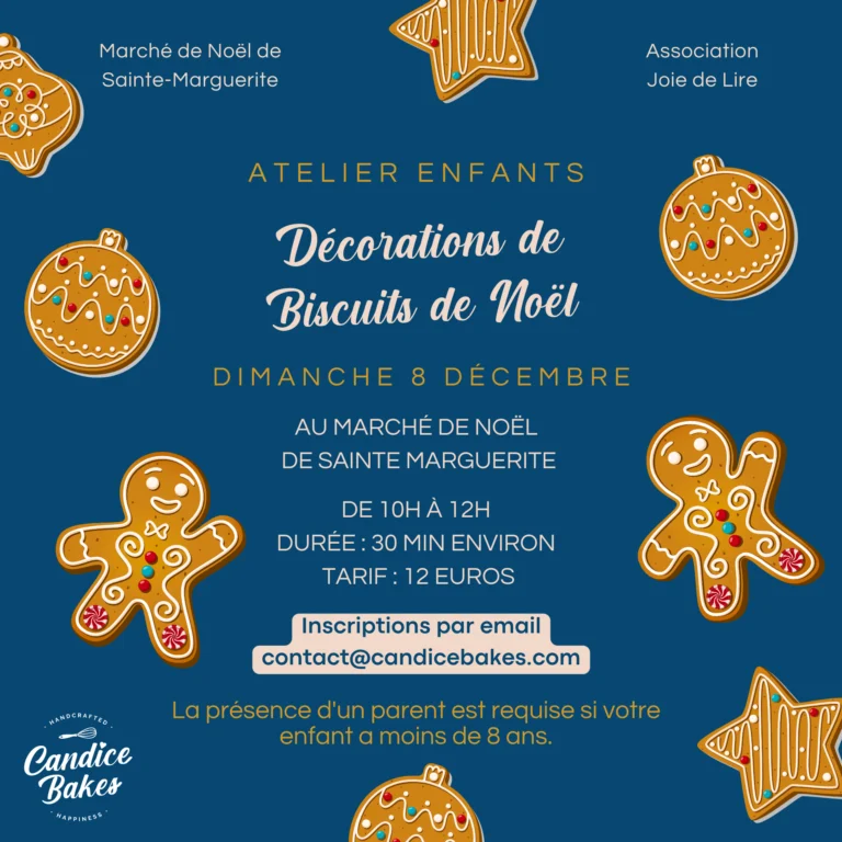 atelier décoration de noel biscuit par candice bakes