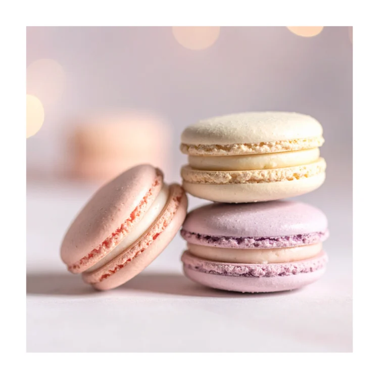 apprenez à réaliser des macarons à la myrtille chez Candice Bakes