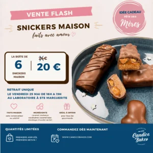 vente flash snickers maison